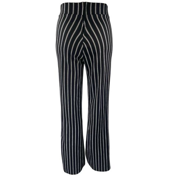 Windsor Women's Back Striped High Waisted Wide Leg Flared Trousers Pants Size XS - Picture 3 of 5